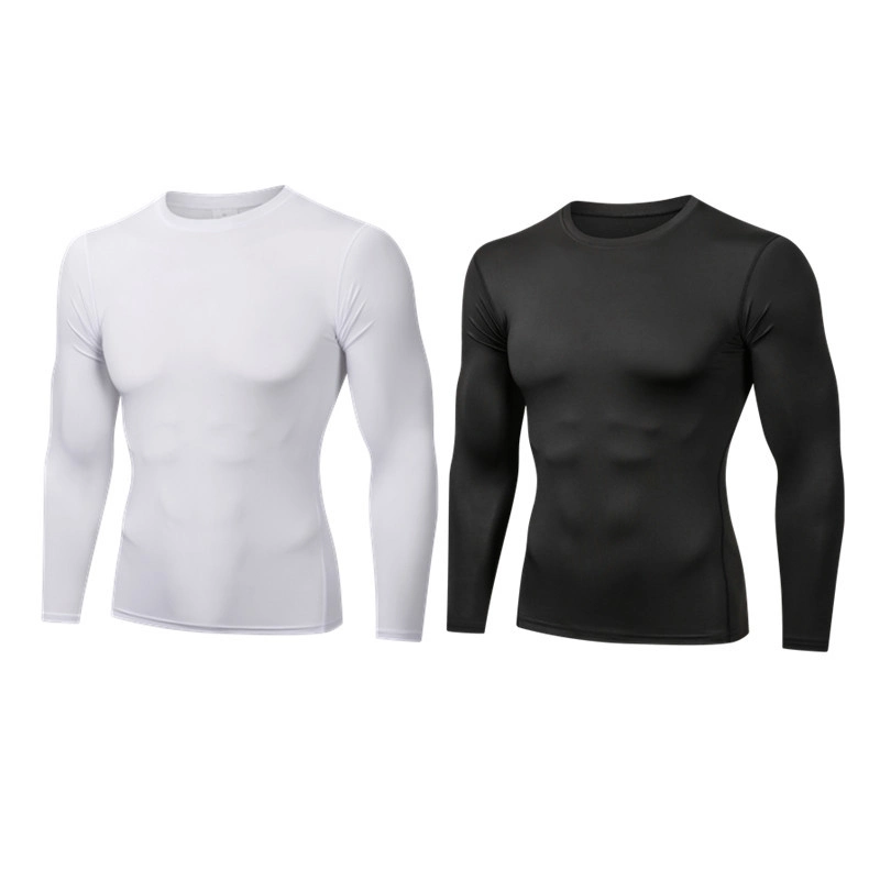 Men's Running Compression Shirt Long Sleeve Slim Fit Quick Dry Sportswear Wyz20224