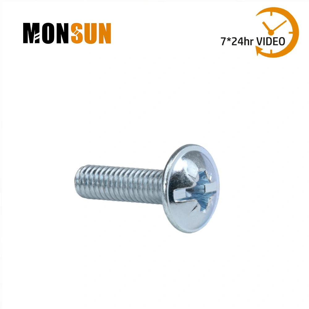 Truss Head Combination Cross Slot M4 Threaded 5/8" Machine Screw