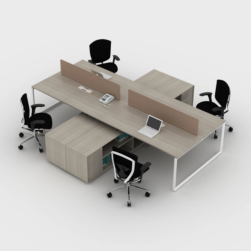 China Wholesale/Supplier Coworking Space Office Table Modern Melamine Office Desk Furniture