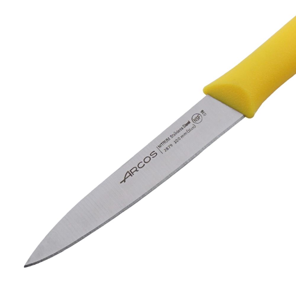 Yellow PP Handle 4 Inch Utility Knife Multifunctional Kitchen Knife