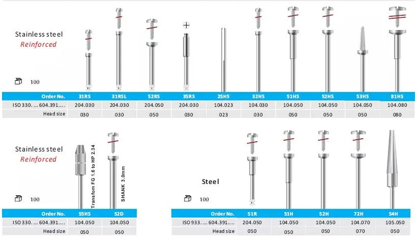 Discos de pulido dental de acero inoxidable Mandrel Ra Shank Fit 3 M.