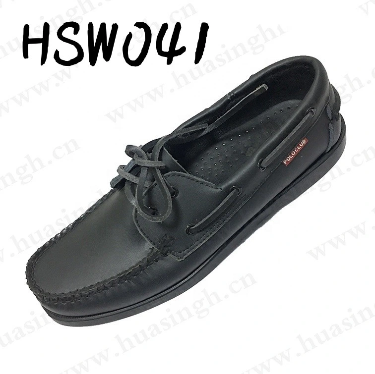 Gww, Factory Direct Anti-Slip Rubber Outsole Moccasin Shoe Handmade Dirt Resistant Genuine Leather 27-47 Size Boat Shoe Hsw041