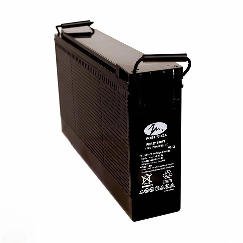 Csbattery 12 V 75 ah/80 ah/100 ah/150 ah/180 ah/200 ah borne d'accès avant-batterie à gel mince Telecom-Station/système solaire/Home-Power-Bank/matériel de communication/CSK