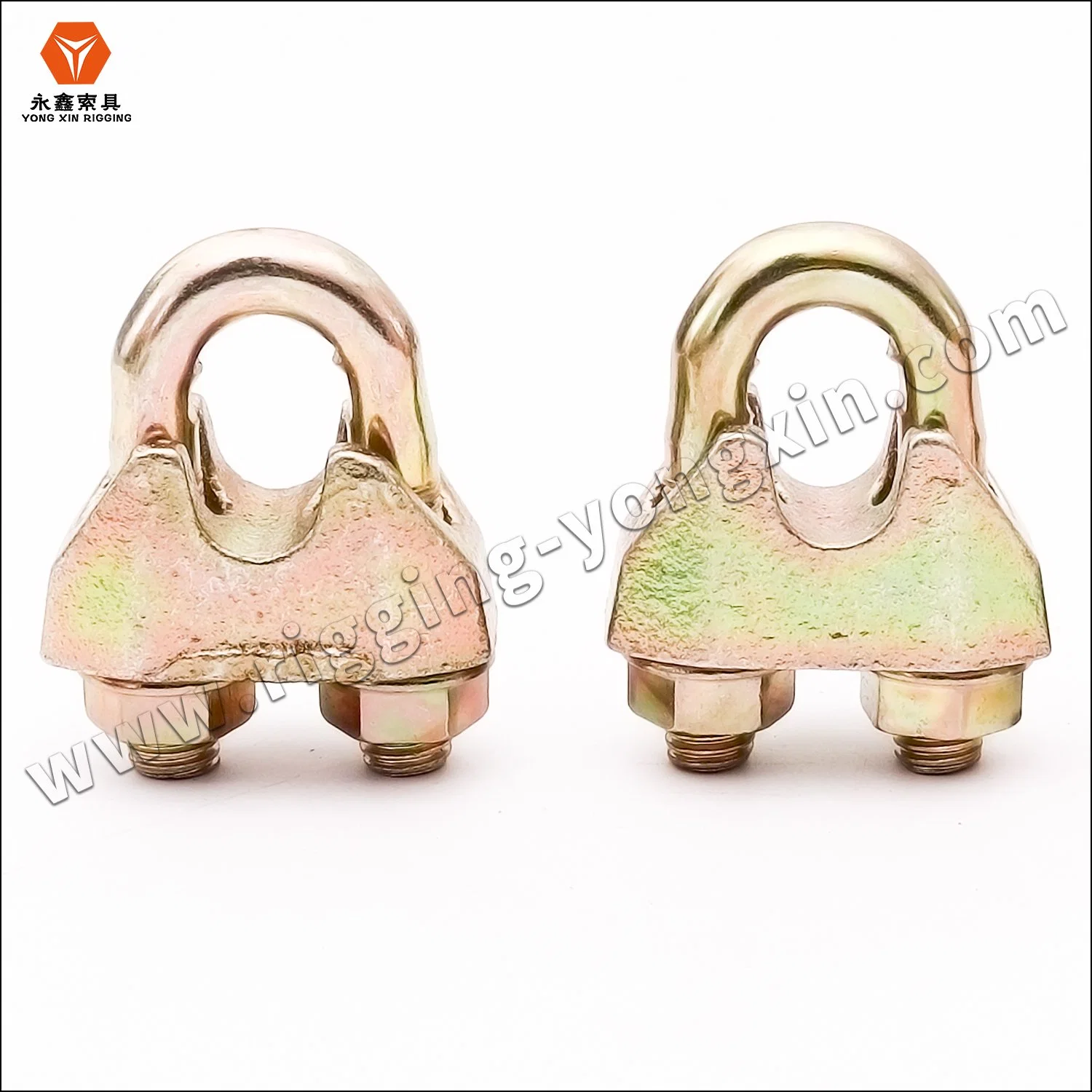 DIN1142 Yellow Plated Galvanized Malleable Wire Rope Clip