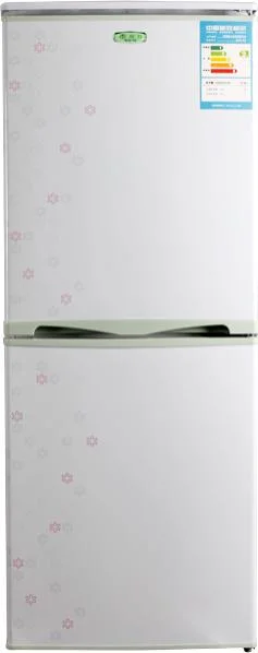 135L Double Door Fridge Top Fridge Bottom Freezer