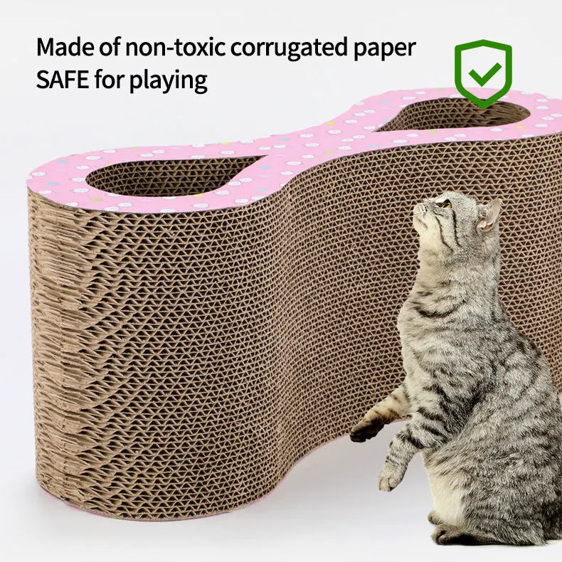 Pet Toys 8 Shape Corrugated Cat Scratcher Cat Scratch Board