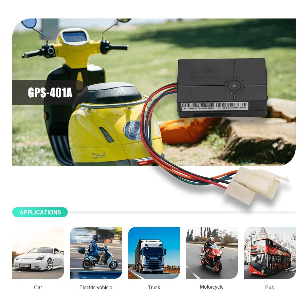 Mini 4G GPS Tracker Motorcycle Bike GPS Tracking System Tk401A Anti Jammer Mobile IMEI Tracking Software