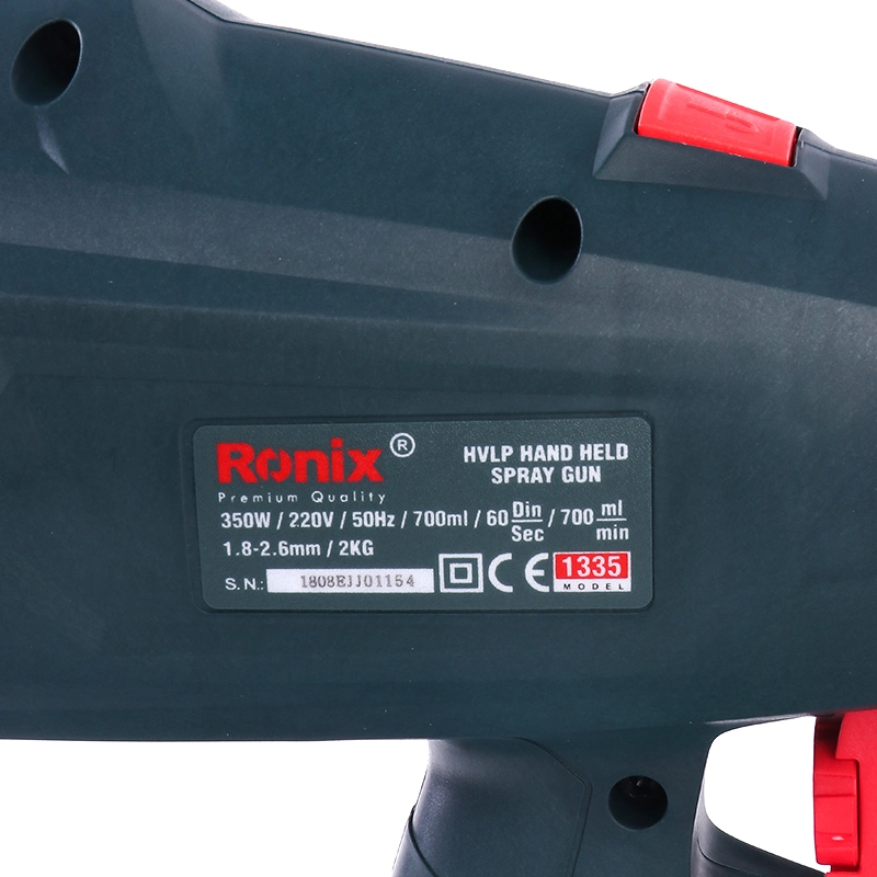 Ronix 1335 Adjustable 3 Way Direct Dial Nozzle Provides Three Interchangeable Spray Patterns HVLP Spray Gun