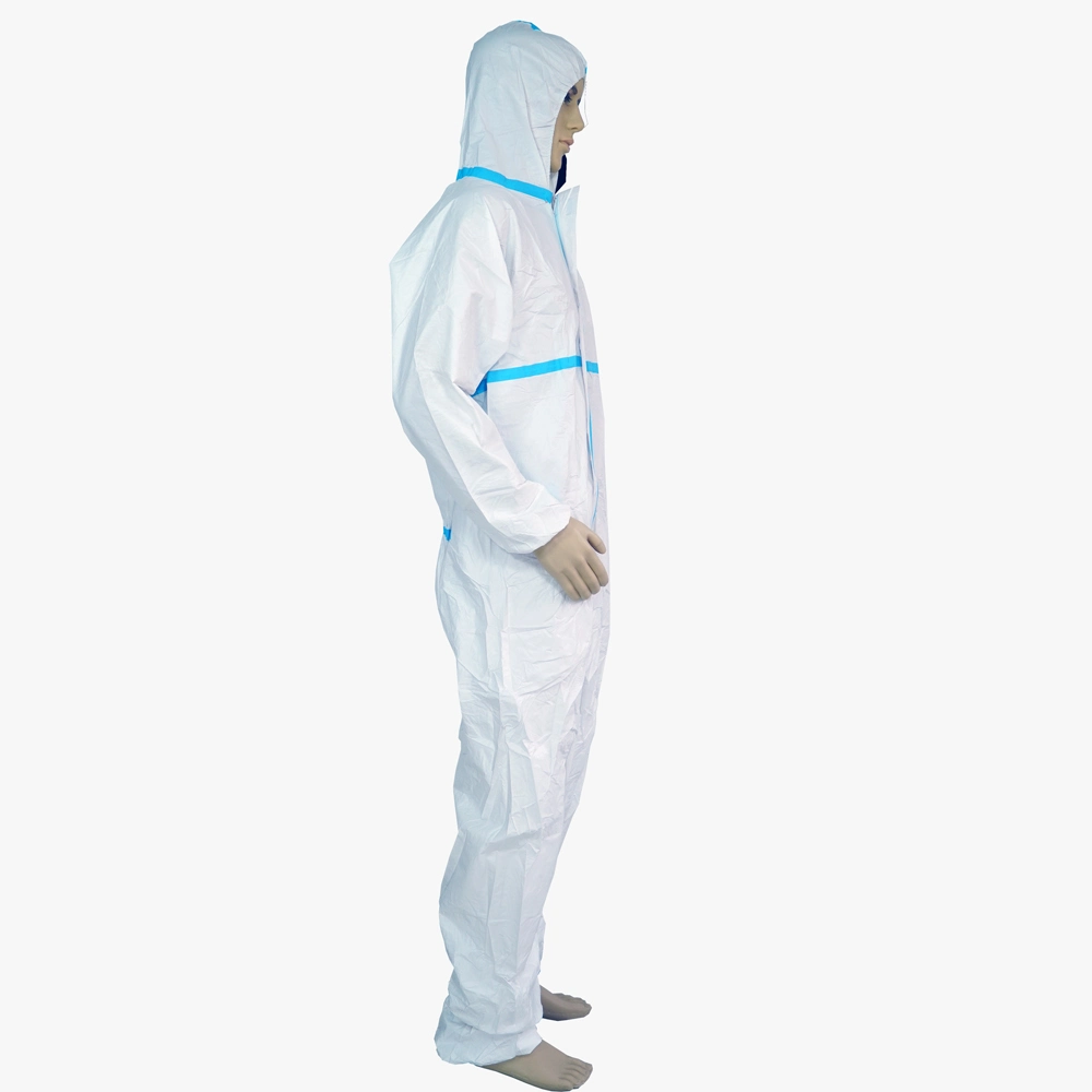 SMS Chemical Protective Suit Safety Cothes Non Woven Disposable Coverall