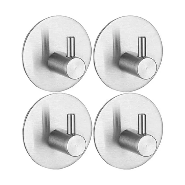 Bathroom 304 Stainless Steel Towel Robe Hooks Holder