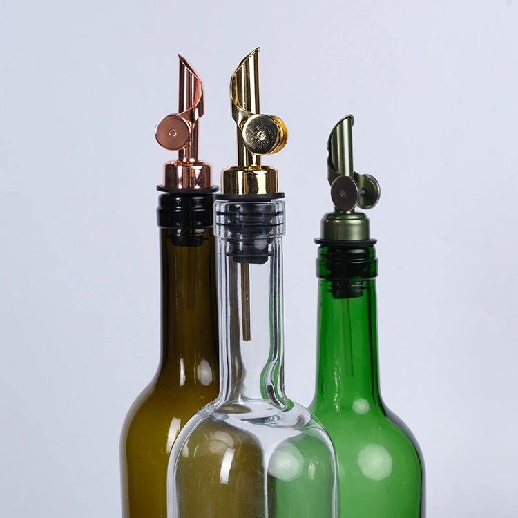 Custom Design Wine Promotional Gifts Branded Champagne Pourer Spout Stainless Steel Wine Pourer for Wine Pouring