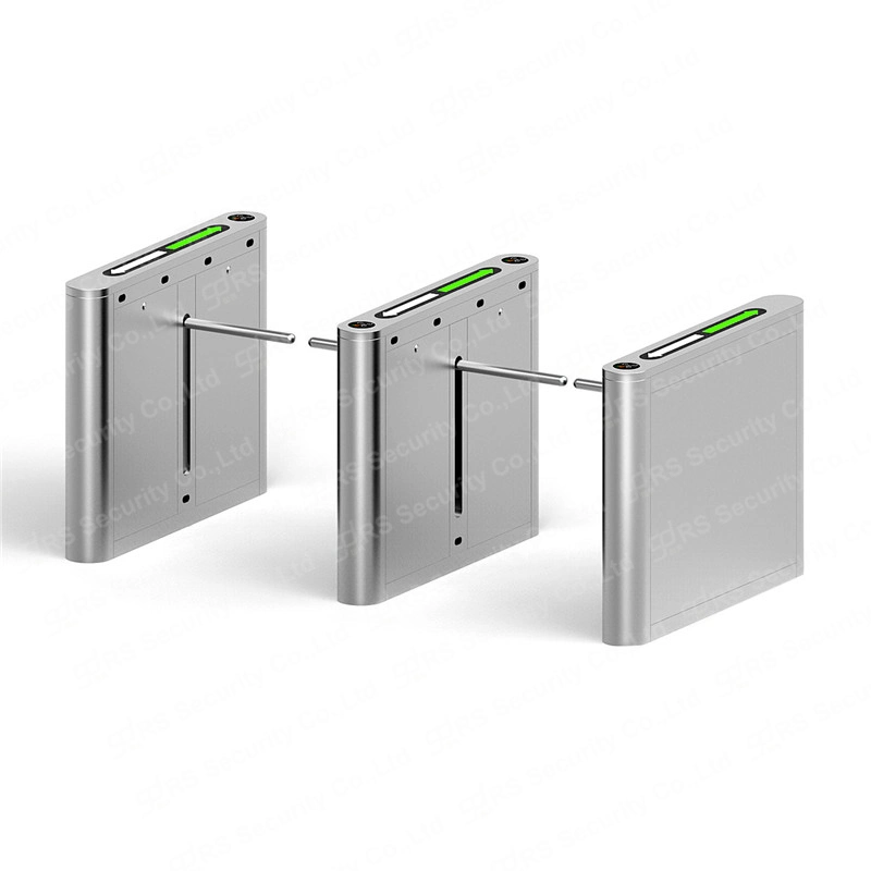 Advanced Cylinder Card Swiping Optical Turnstile Manual Campus Drop Arm Barrier Doors