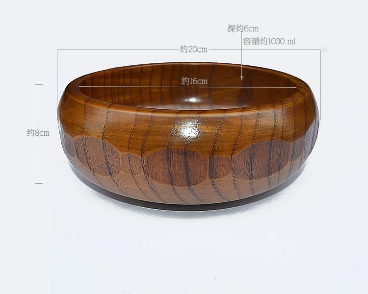 Hot Sale Natural Wood Tableware Salad Bowl Bamboo Fiber Bowls Wholesale