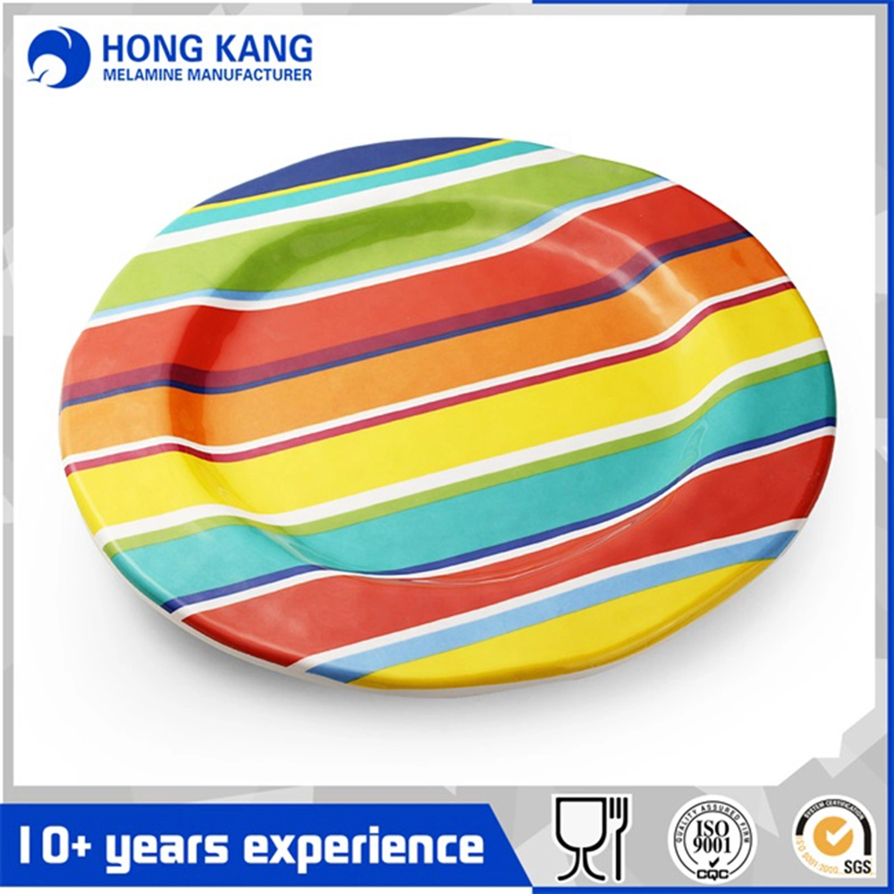 Non-Disposable Safe Melamine Serving Fruit Dessert Plate