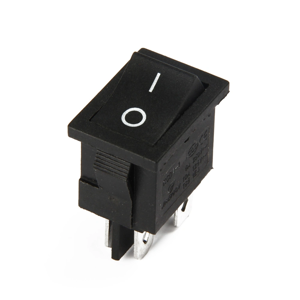 Good Quality Kcd1-104L Four-Leg Two-Speed All-Black Bent Feet Rocker Switch