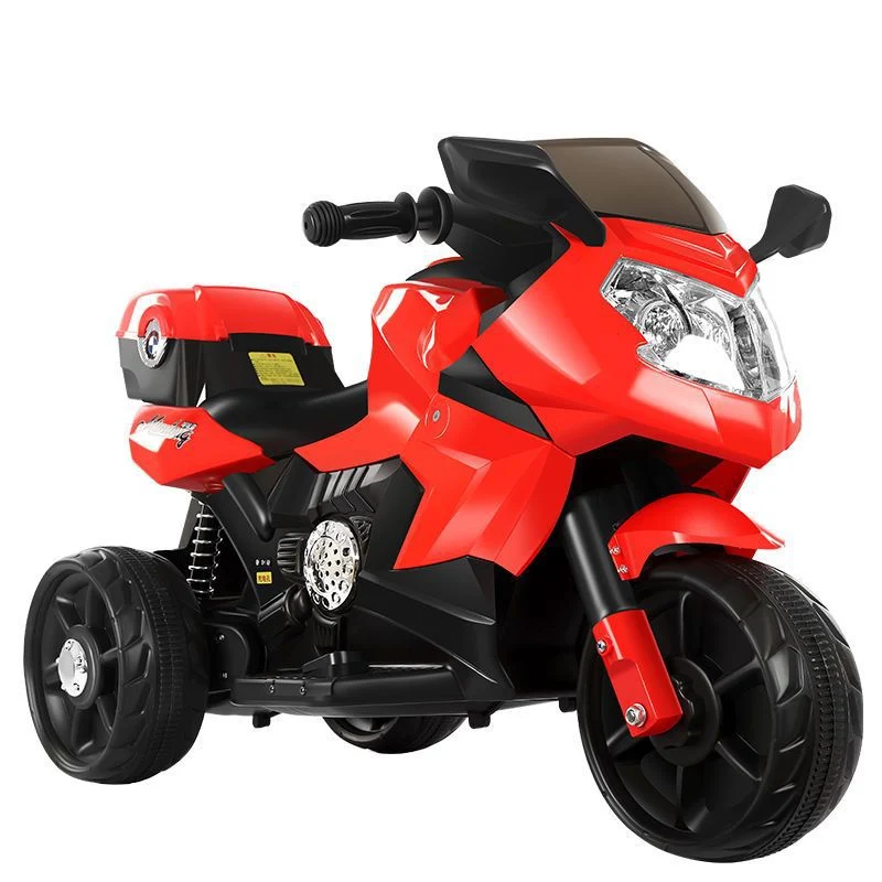 Children's Electric Three-Wheeled Motorcycle Remote Control Toy Car with Lights