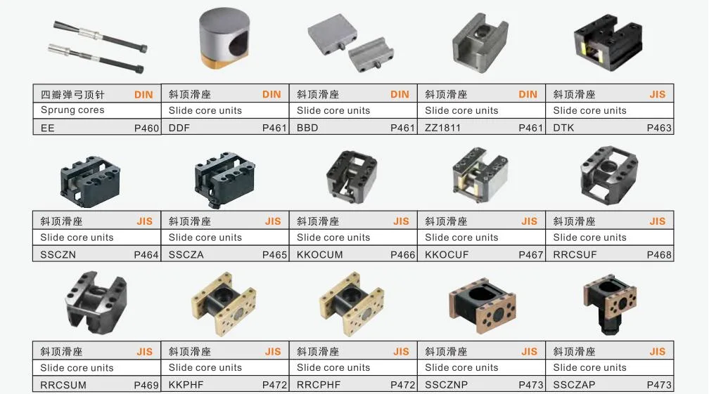 Dtk Slide Core Units of Plastic Injection Mould Die&Mold Tool Moulding