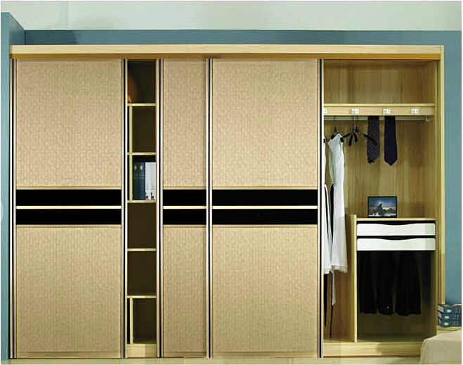 PU Series Sliding Door for Modern Design Closet (PY-A17-BEO-007)