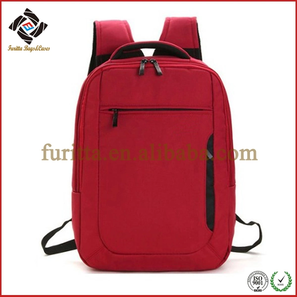 High-Grade Red Nylon Business Bag School Backpack Laptop Bag (FRT4-07)