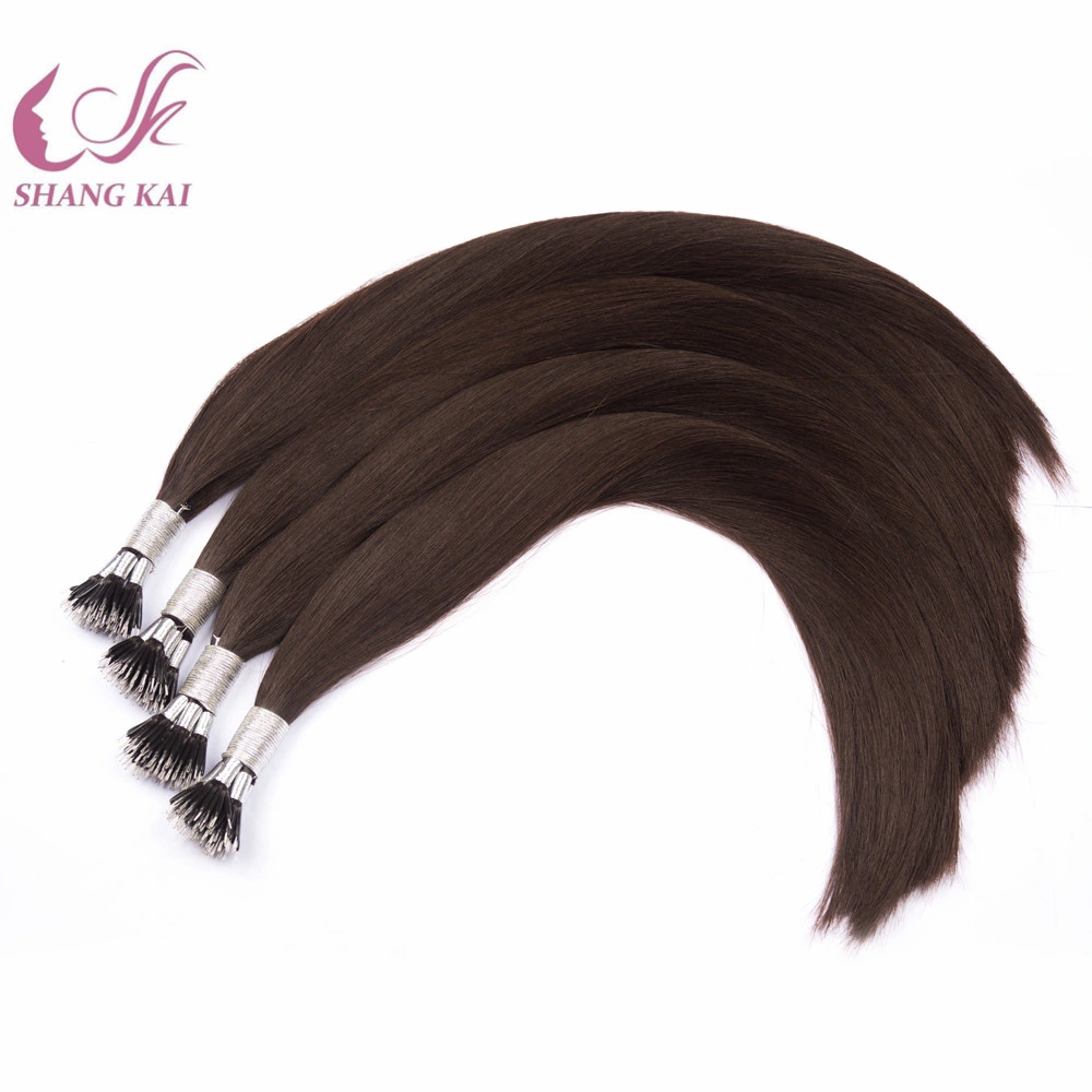 Factory Wholesale/Supplier Nano Tip Cuticle Aligned Hair Extension Human Hair Russian/Mongolian Remy