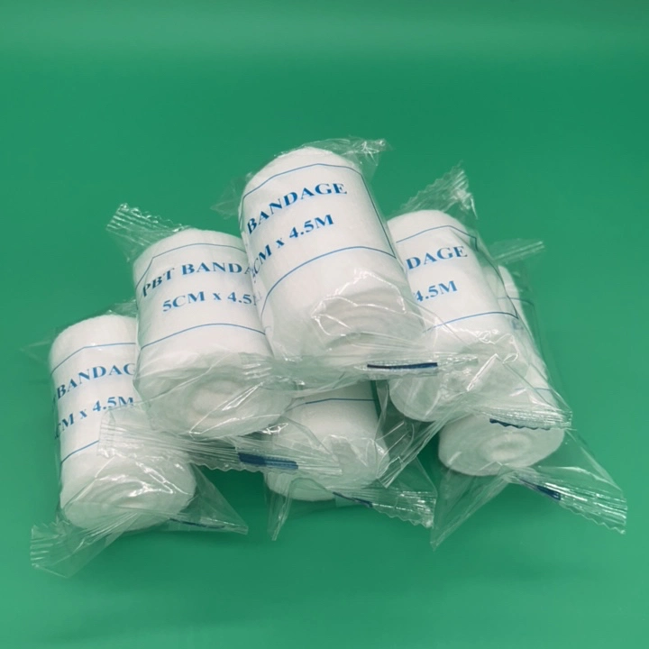 High quality/High cost performance  Elastic/Plastic Medical Products Elastic Supply Disposable Warping Polyester Gauze Bandage with CE