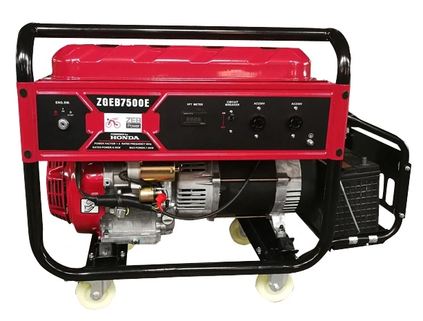 6kw Single Phase Tri Fuel Gasoline/Natural Gas/LPG Generators with Honda Zgeb7500e