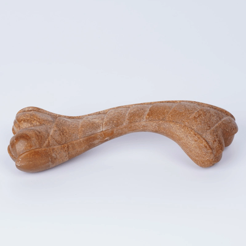 Fibre de bois haute simuler la forme osseuse chien Chew Toy