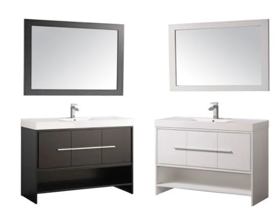 48" Double Sink Floating Modern Bathroom Vanity Set