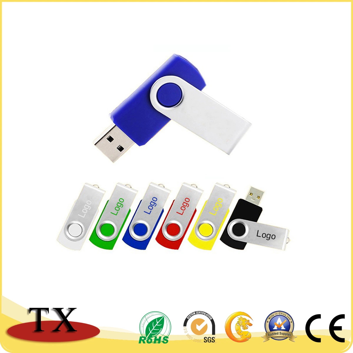 Hot Sale 2.0 USB Flash Drive Swivel-Type Cost-Effective