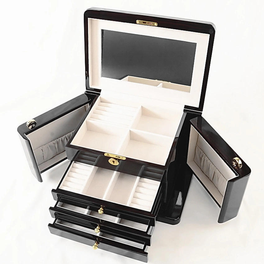 Luxury Gloss Lacquer Solid Wood Box for Jewelry