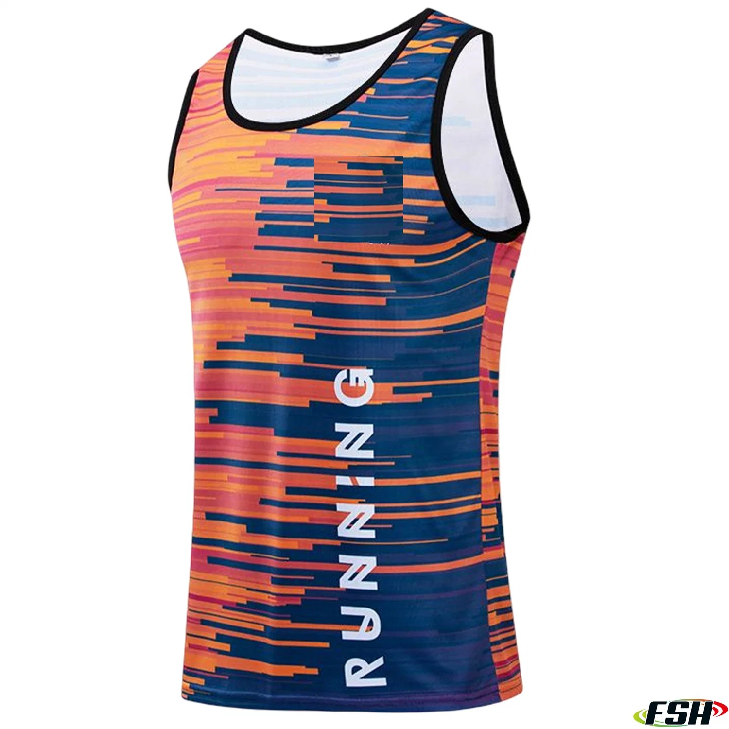 New Fashion Custom Your Own Design Full Sublimation Print Durable Comfortable Fitness Men's Running Uniform Running Shorts Running Shirt Running Singlet