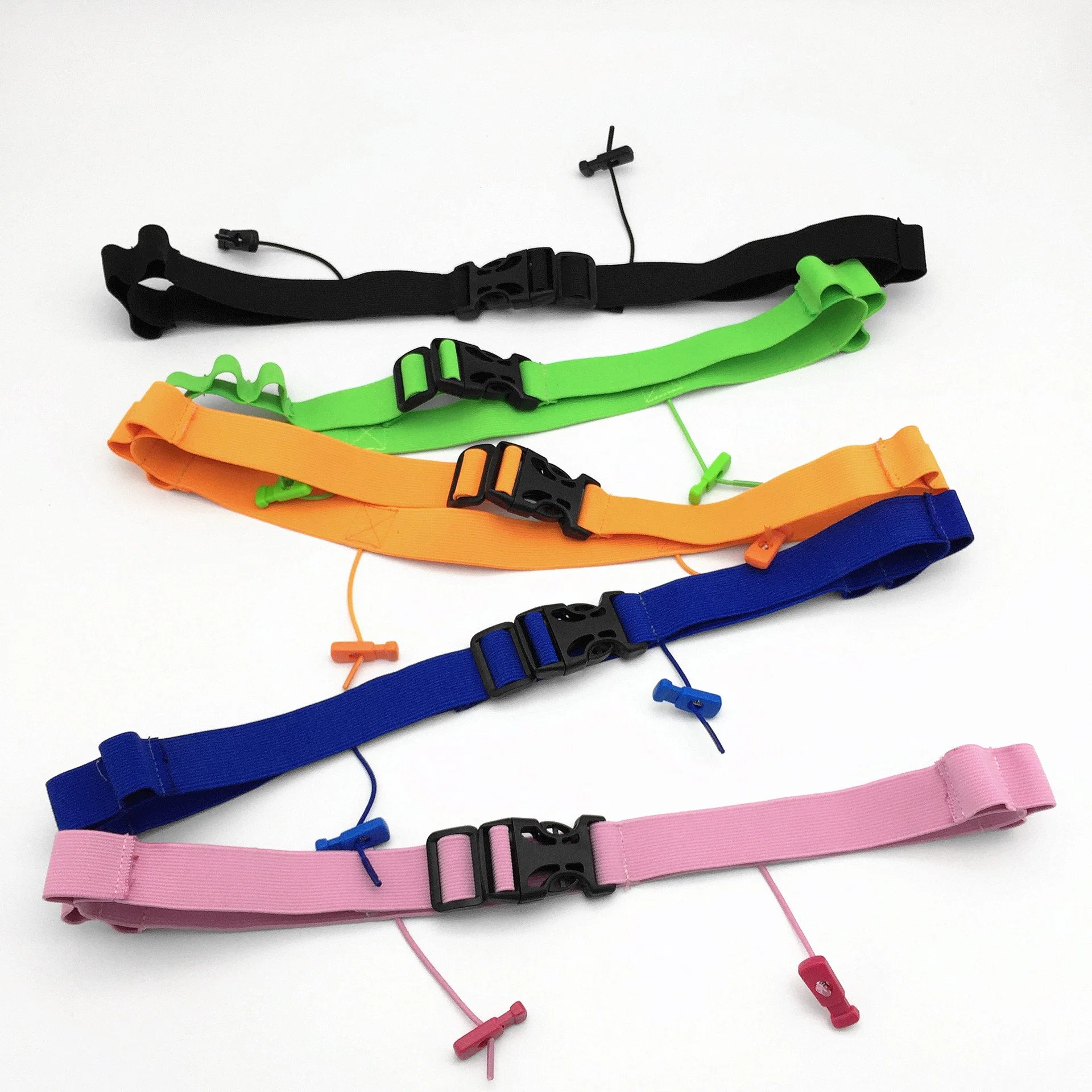 Custom Colorful Reflective Fits Outdoor Running Elastic Belt/Running Pouch Belt/Sport Waist Bag Running Waistband/Race Number Waistbelt/Energy Belt for Marathon