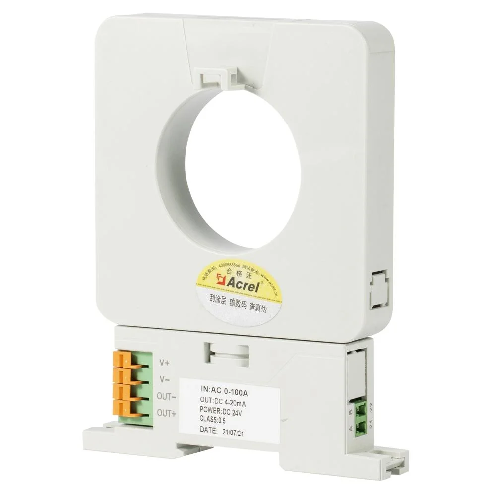 Acrel Ba20 (II) -Ai/I (V) 0-5V/4-20mA DIN Rail Integrated Type Smart AC Current Transducer Class 0.5 for Automated Industry