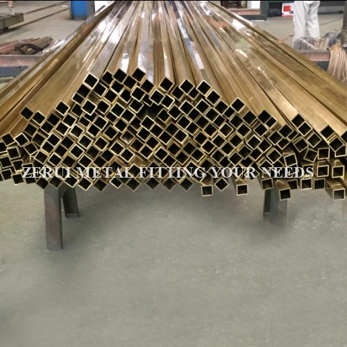 ASTM B135 Standard C27000 Seamless Square Brass Tube for Decorative