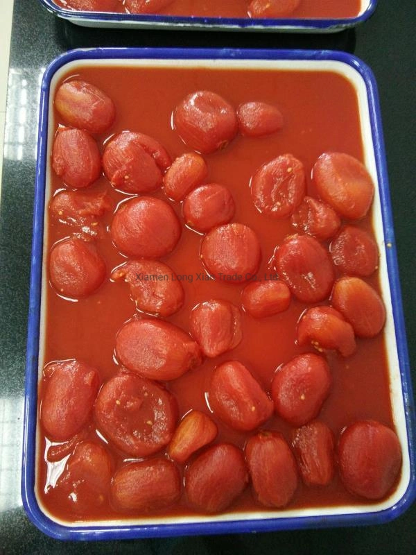 Tomate pelado inteiro em conserva de alta qualidade na pasta de tomate Embalagem de estanho