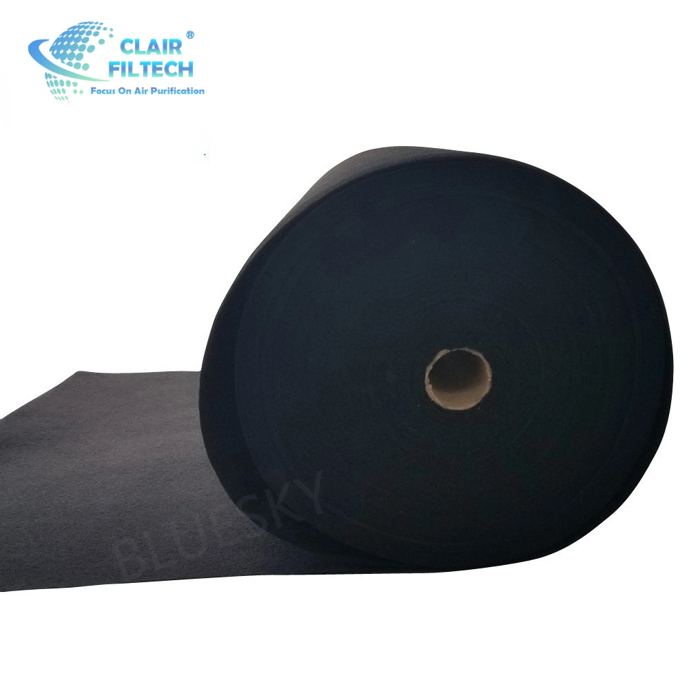 High quality/High cost performance  Activated Carbon Synthetic Filber Media Felt/Activated Carbon Filter Media Roll for Formaldehyde Adsorption