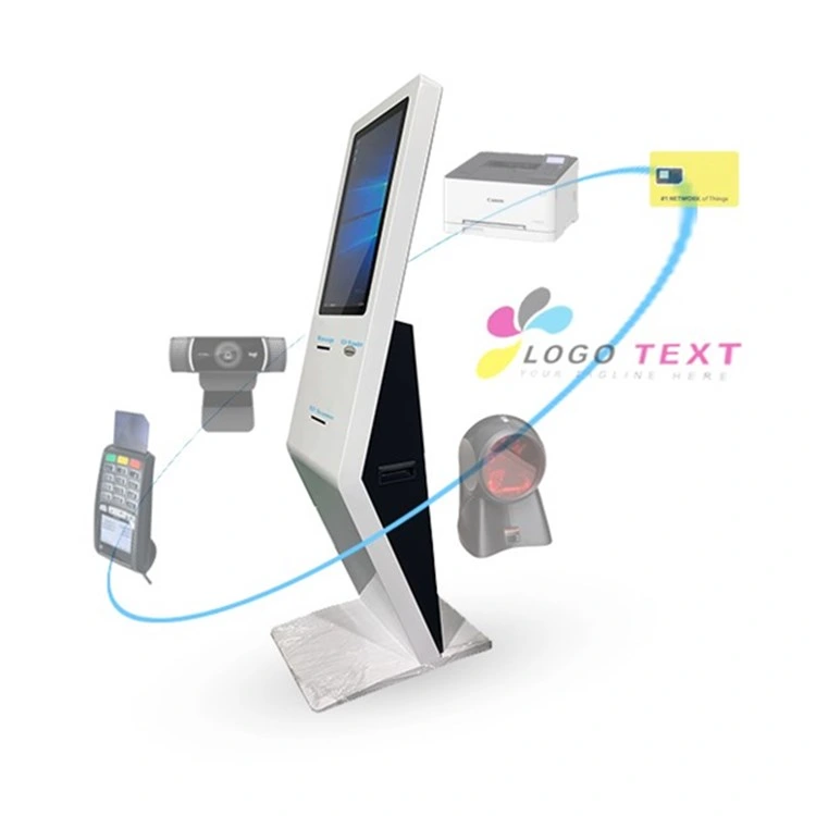 Ticket Dispensing Payment Machine Queue Management System Kiosk with Touch Screen