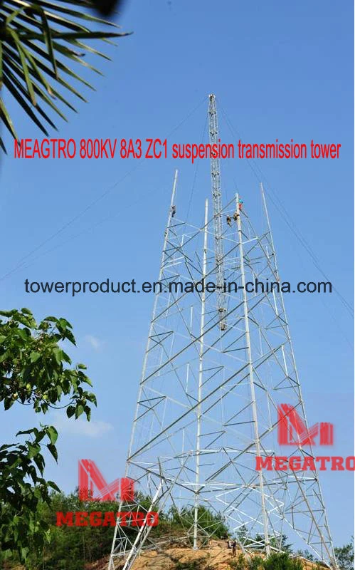 Meagtro 800kv 8A3 Zc1 Suspension Transmission Tower