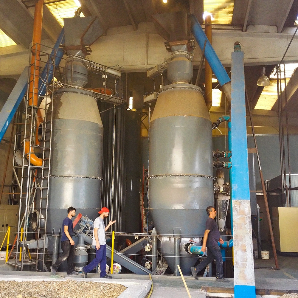 Conversion of Wood Processing Residues Into Gas Fuel Biomass for Power Generation