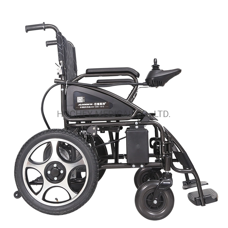 Hochey Medical Cheap Price Lightweight Foldable Electric Auto Wheelchair Electric Wheelchair for Handicapped