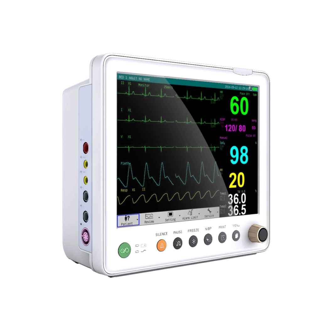 (UN8000E) Portable Touchscreen Vital Sign Patient Monitor for Human/Veterinary/Animal