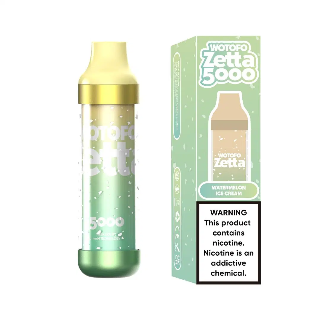 Precio de fábrica al por mayor I VAPE RGB Flash LED Light vape Wotofo Zetta 5000puffs lápiz VAPE Vaporizer desechable