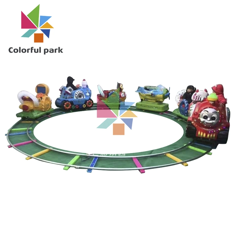 Parque de colores máquina de juego de tren para niños Mini máquina de juego de tren