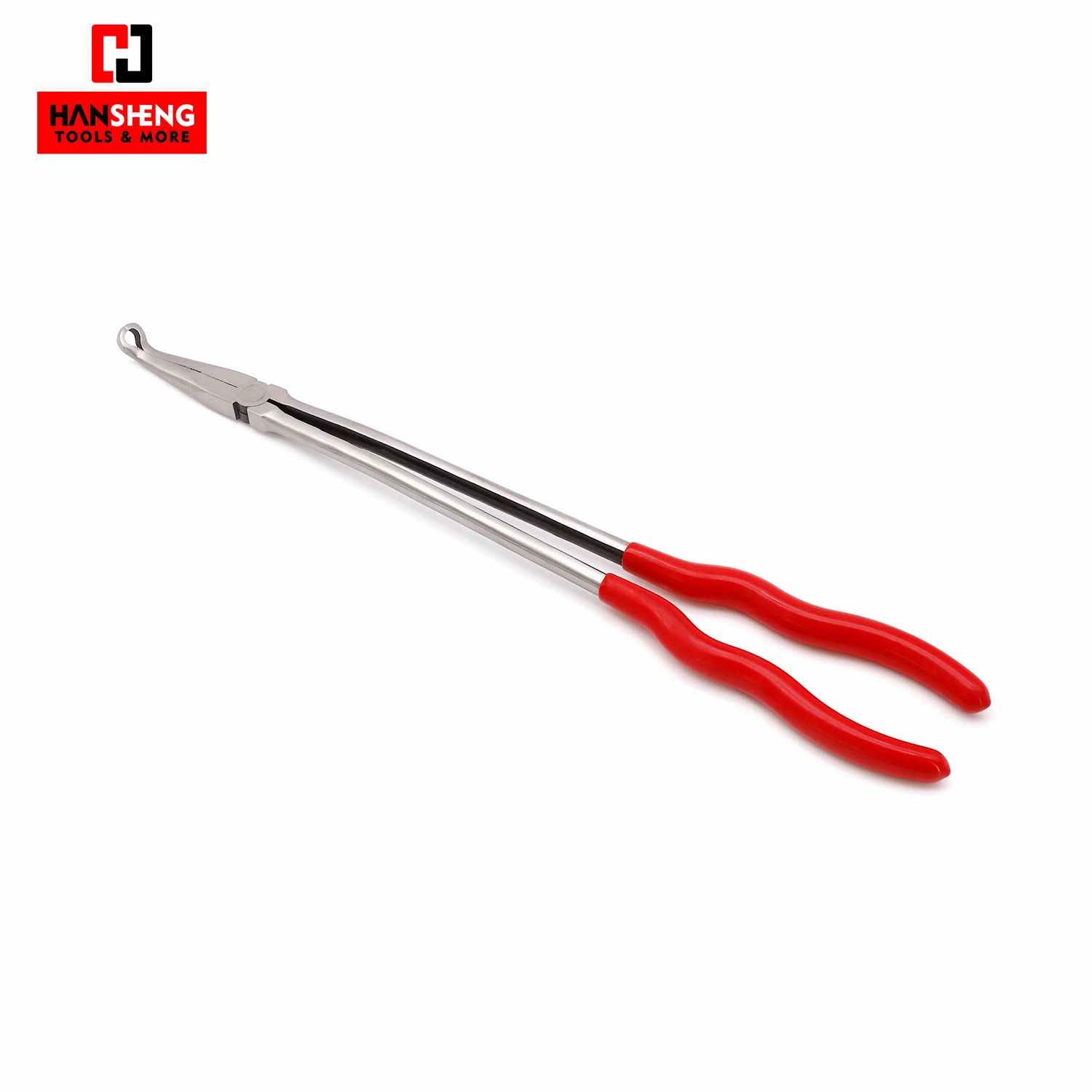 11", 16", Made of Carbon Steel, with Dipped Handles, Polish, 20 Degree Long Reach Pliers