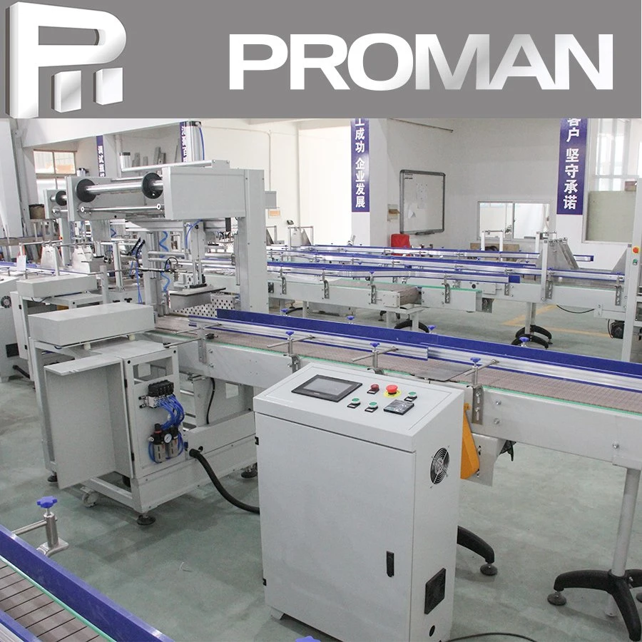 Automatic Wrapping Shrink PE Film Packaging Machine Bottle Water Juice Can Glass Beer Production Packing Line