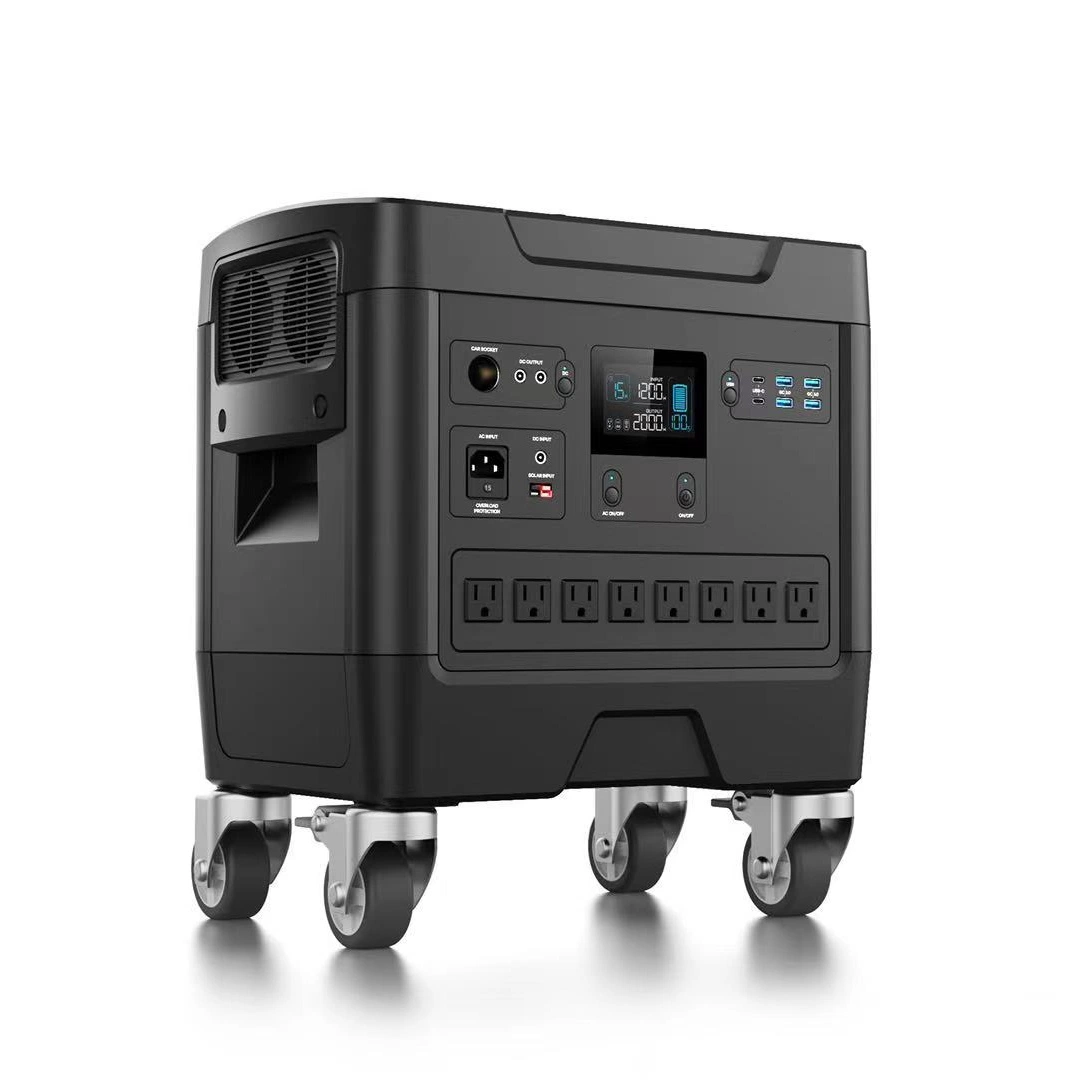 2000W High-Capacity High-Power 220V Mobile Power Supply Portable Self Driving RV Camping Power Failure Emergency UPS Outdoor Power Supply 3360wh