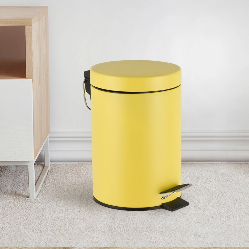 5L Round Shape Trash Can with Foot Pedal Amazon Hot Sale Dustbin Garbage Bin