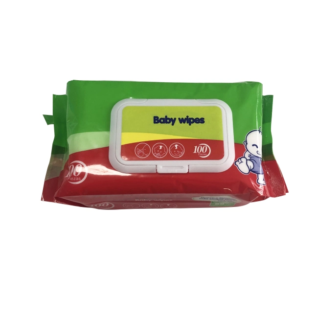 Eco-Friendly Organic 100% Purified Water Natural Tender Baby Wipes Cotton Wet Wipes with CE ISO Certified