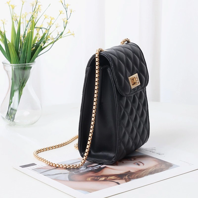 New Korean Fashion Mobile Phone Bag Pocket Wallet Leisure Chain Cross-Slung Bag