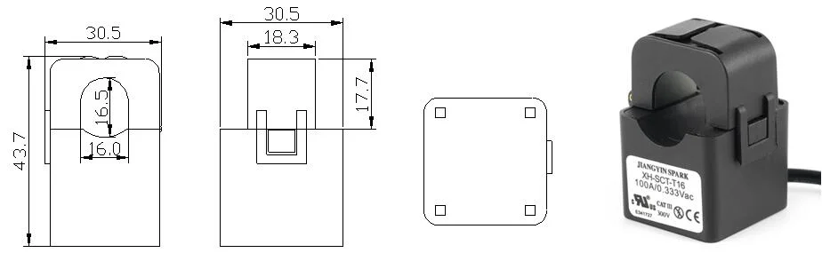 Consumption Monitoring CT 16mm 100A Split Core Current Transformer